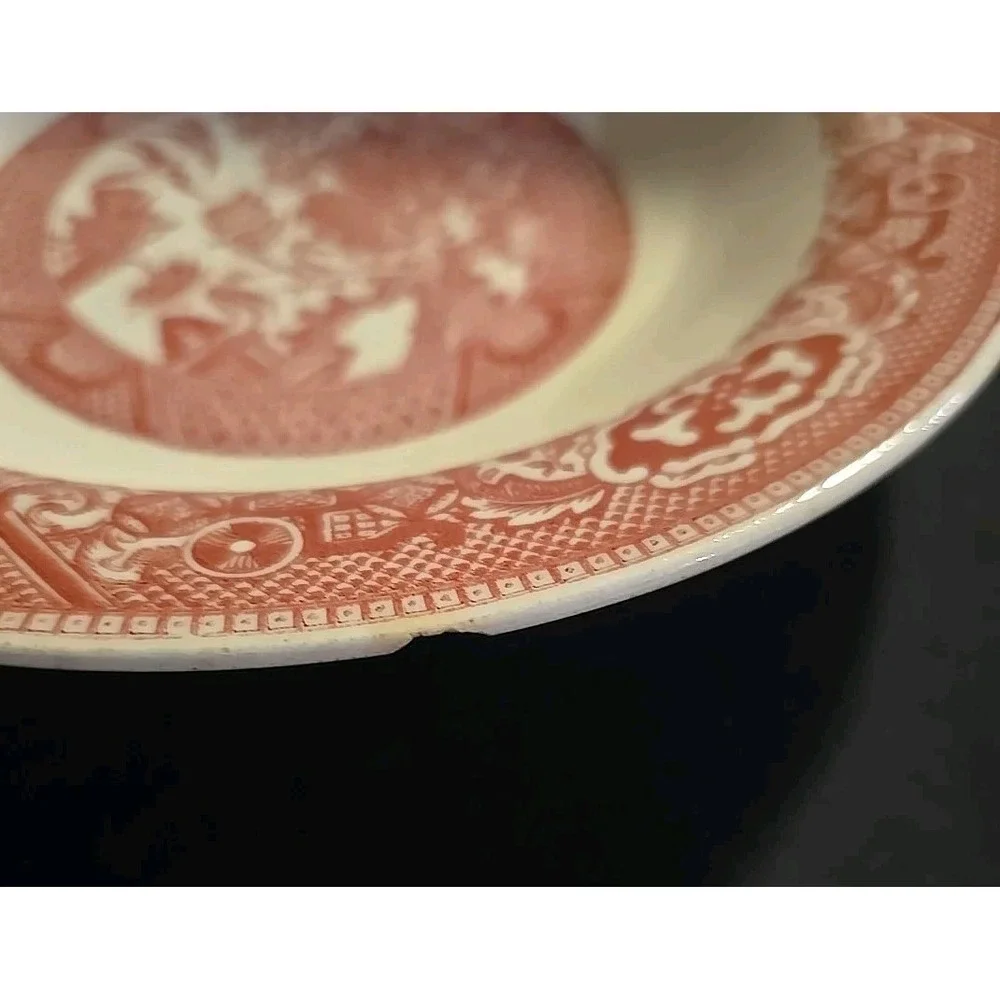 Vintage Royal China Willow Ware Red Noodle Bowl 8.5